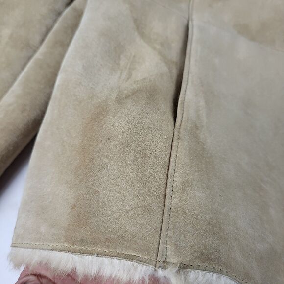 Westbound Women's Suede jacket Faux fur penny lane Boho Y2K Size L - Picture 4 of 16